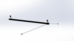 Tangon complet de L By ERPLAST (avec brides)