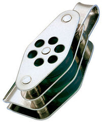 Poulie inox 24mm triple anneau ringot coinceur