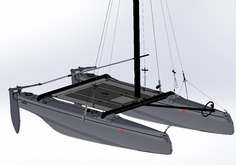 S by ERPLAST - Catamaran de 12 pieds en polyéthylène