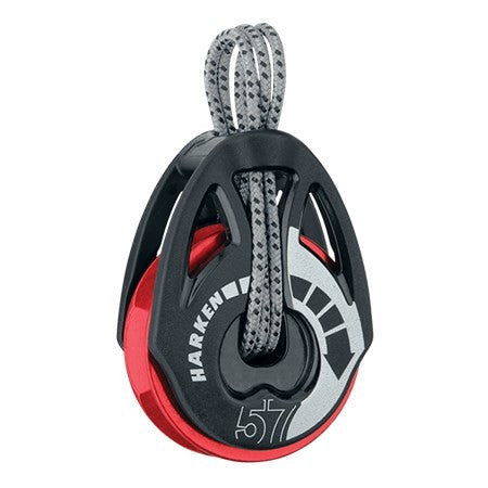 Poulie Carbo T2 57 mm Ratchamatic à transfillage RED - Harken